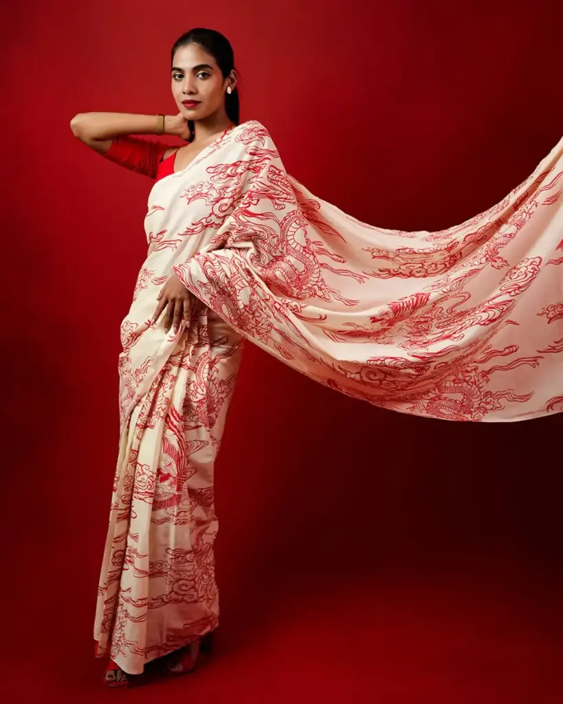 Dragon Saree Pre Draped Saree