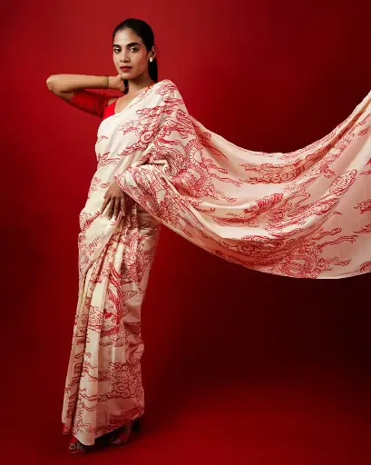 Dragon Saree Pre Draped Saree