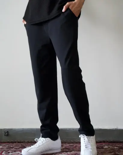 Black Everyday Pants - Premium Cotton